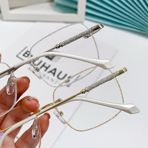 Strass-Lesebrille, Goldrahmen, 150 2