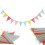 Burlap Pennant Garland Multicolored 48 pcs 1