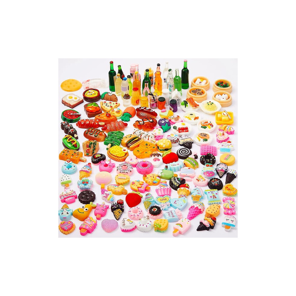 Miniature Food for Dollhouse Kitchen Accessories 100 pcs