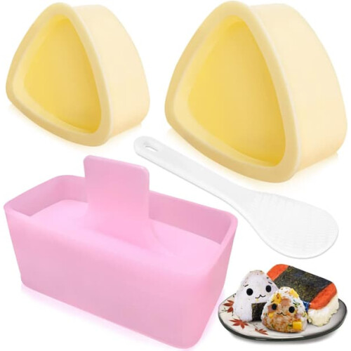 Rice Ball Mold Triangle Shape 3-Pack