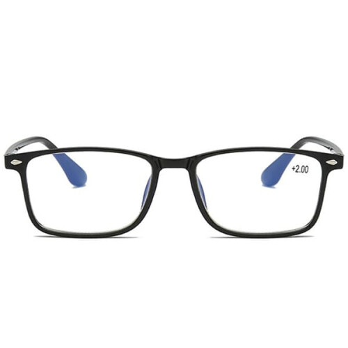 Lesebrille mit Blaulichtfilter, Schwarz, +2,0 2
