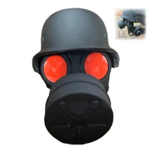 Trailer coupling protective cover rear hanging gas mask