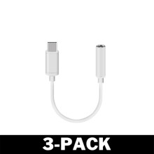 Adaptador de áudio USB-C para 3,5 mm (pacote com 3 unidades)