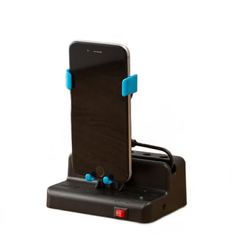 Dispositivo de balanço para celular PC com pedômetro automático (azul)