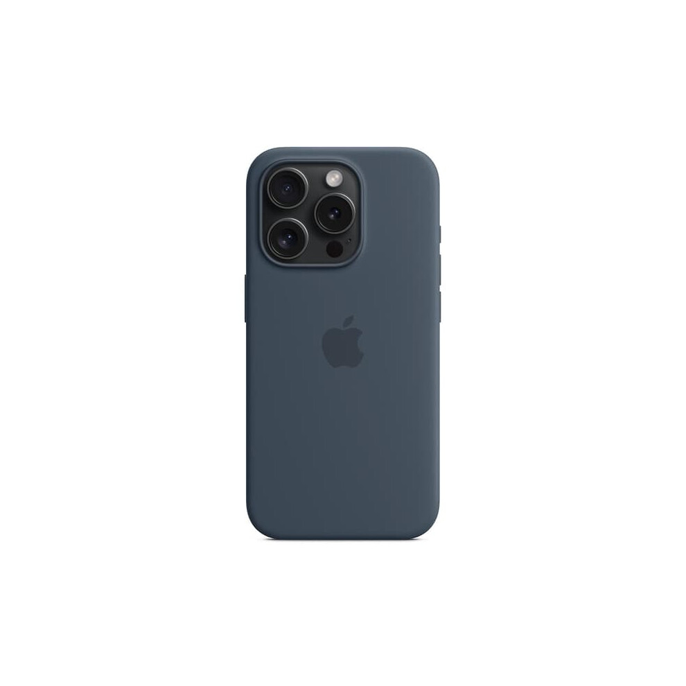 Iphone 15 Pro Max Silicone Magnetic Magsafe Case Dark Blue 962029306511