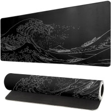 Japanese Sea Wave Mouse Pad Anime Desk Mat 31.5x11.8 inch