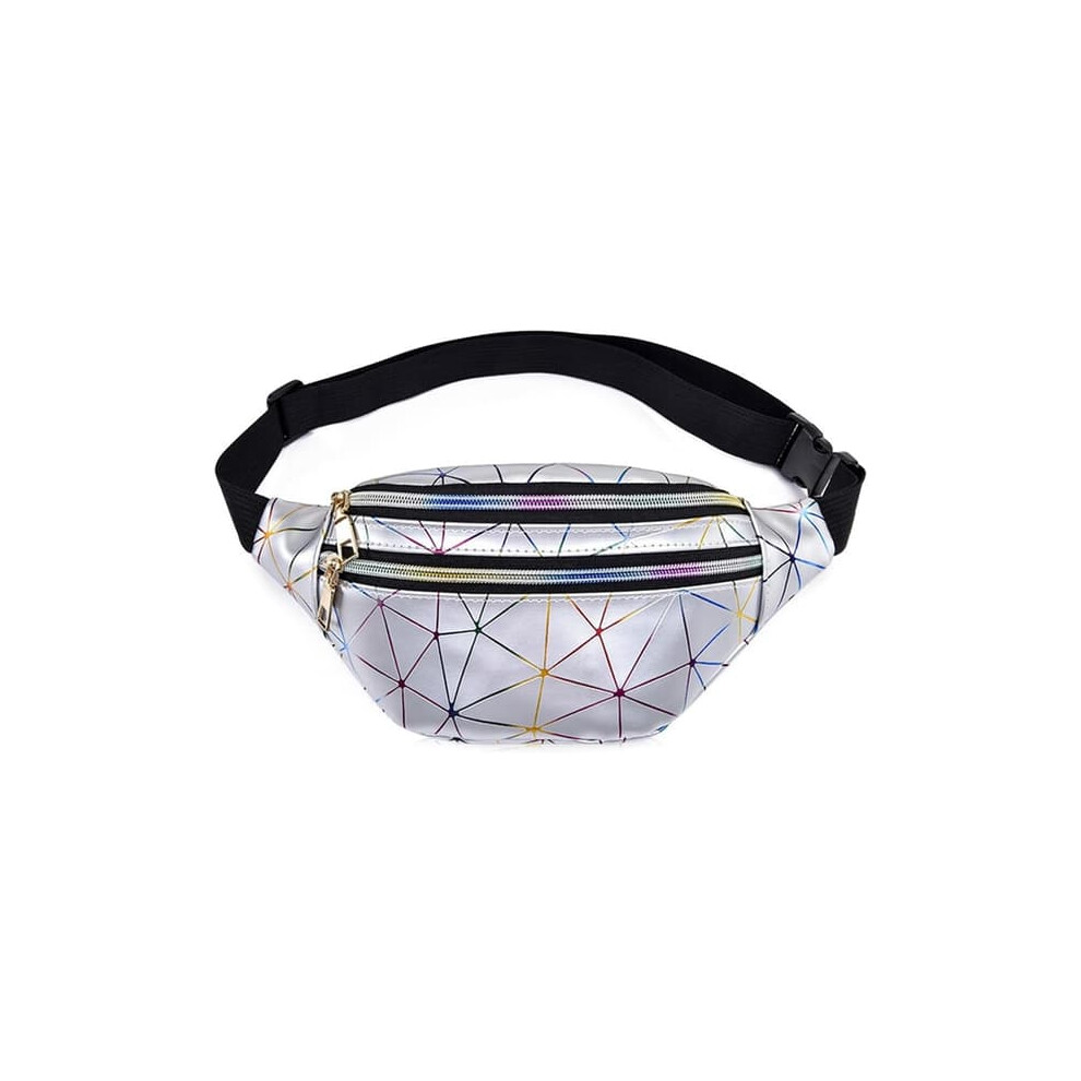 Holographic Waist Bag For Women Silver 962029319214