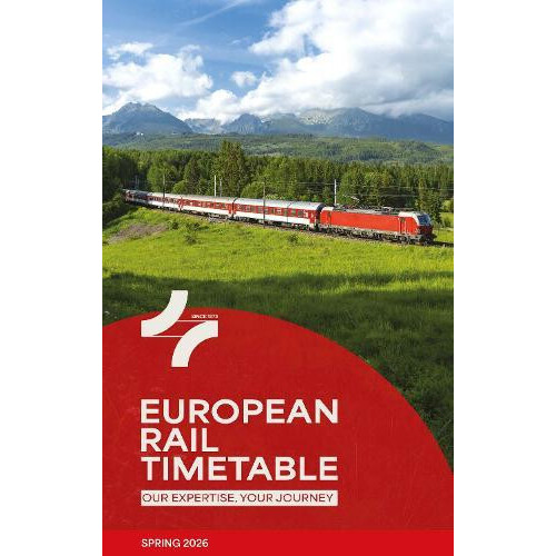 European Rail Timetable Spring 2026 Paperback Book