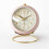 Retro Silent Alarm Clock with Night Light Pink 1