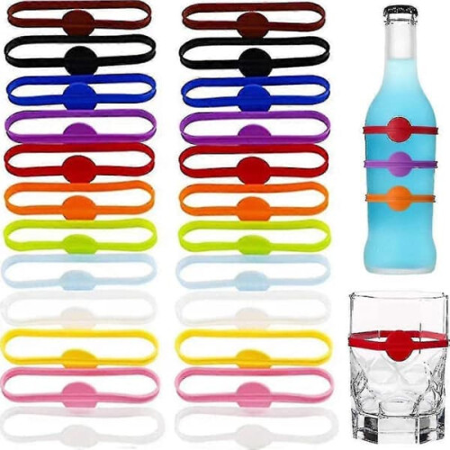 Silicone Glass Markers Reusable 24 Pcs