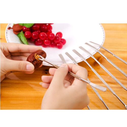 Garnelengabeln aus Edelstahl, Meeresfrüchte-Picker, 1 Packung 1