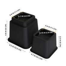 Adjustable Bed Leg Risers Set of 8