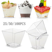 Clear Plastic Glasses Cups 100 Pieces