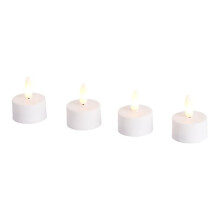 LED-3D-Flammentimer-Kerzen mit Tageslichtfunktion, 4er-Pack
