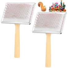 Wool Carders Hand Carders Needle Felting Brush 2 pcs