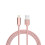 iPhone-laddningskabel av nylon2m rosa 4