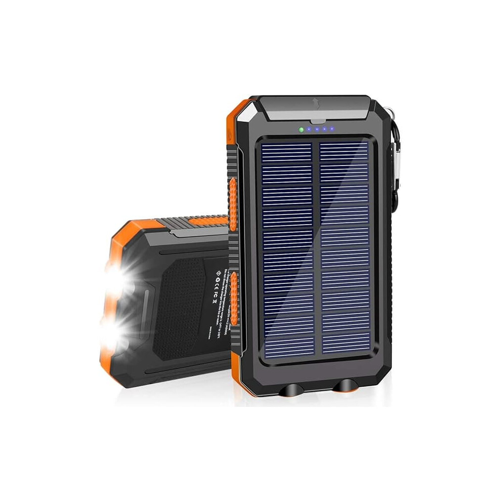 Solar Power Bank 20000Mah Waterproof Portable Charger With 962125844689