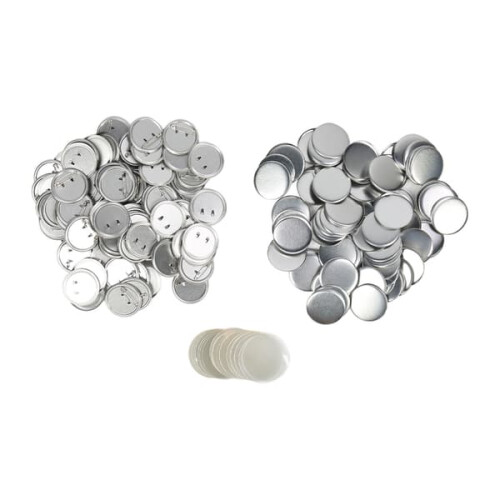 Metal button badge parts set 44mm 100 sets
