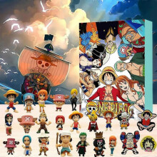 One Piece Adventskalender 2024 med 24 Blind Box-dockor