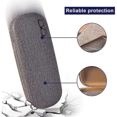 Hard Shell Flip Glasses Case Unisex 1 Pack