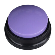 Recordable Talking Button for Kids Purple 1pc