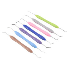 14PCS Dentistry Resin Filler Set Plastic Dresser with Silicone Handle Aesthetic Restoration