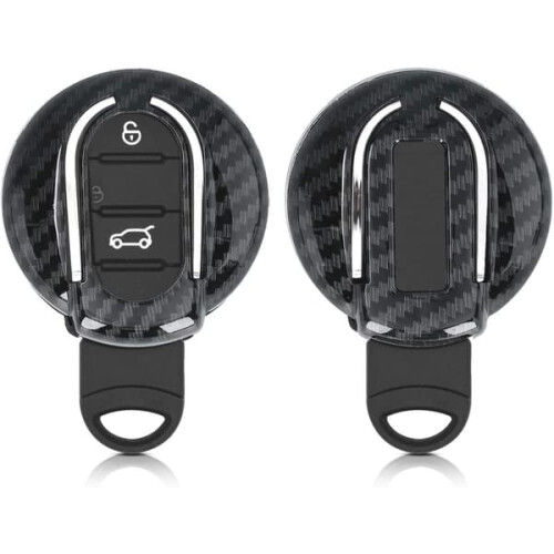 Mini Smart Key 3-Button Carbon Fiber Protective Case