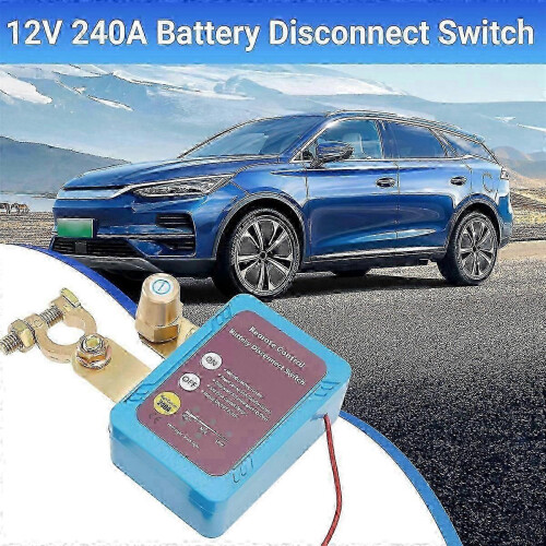 12V 240A Remote Battery Disconnect Switch, Automatic Power Off Switch 2