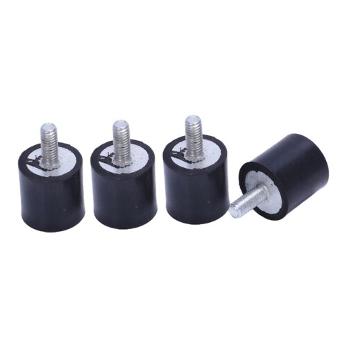 16Pcs M4 Outside Inside Anti Vibration Rubber Buffer Insulator Attachment 15mmx15mm 1
