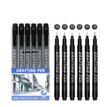 Neutral fineliner pen set black 6 pieces