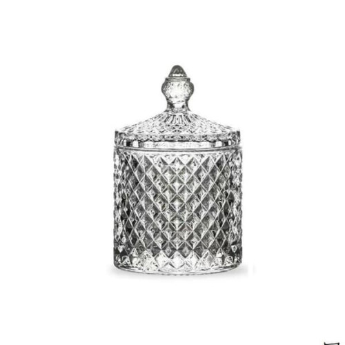 Glass Candy Storage Box Transparent 600ml
