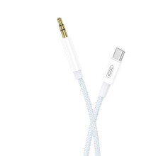 Cabo de áudio XO NB-R211B USB-C para 3,5 mm, 1 m, branco