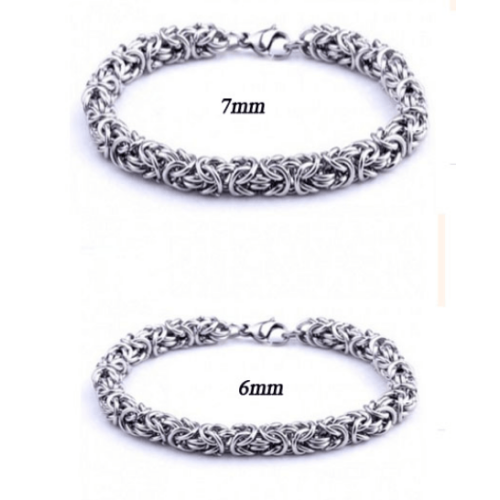 Emperor Link Bracelet Steel 6mm 19cm