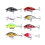 Angelköder Wobbler Minnow, 43er-Packung, mehrfarbig 5
