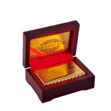 Playing Cards in Box Gold-Plated Deck
