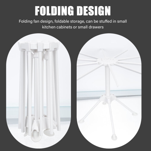 Pasta Drying Rack with 10 Bars for Fresh Noodles 2