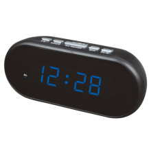 LED Digital Alarm Clock Plastic Wall/Table Clock Blue