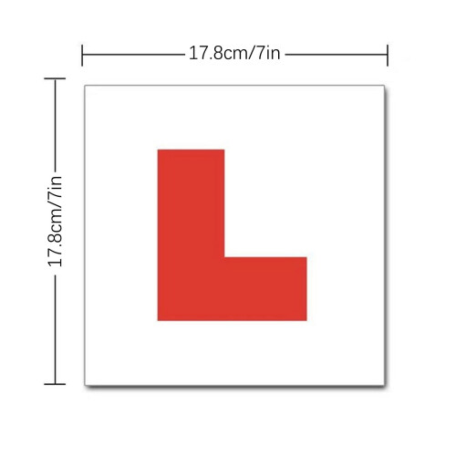 Magnetische L-Schilder für Fahrschüler (2er-Pack) 2