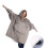 Sweat à capuche oversize gris en polaire ultra-douce 1
