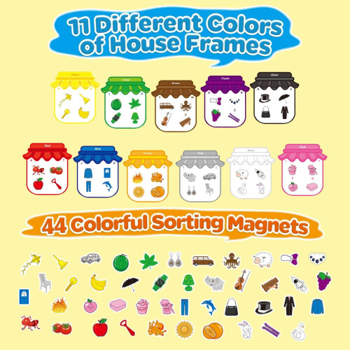 Magnetic Alphabet Learning Toy 44-Piece Letter and Shape Set 1