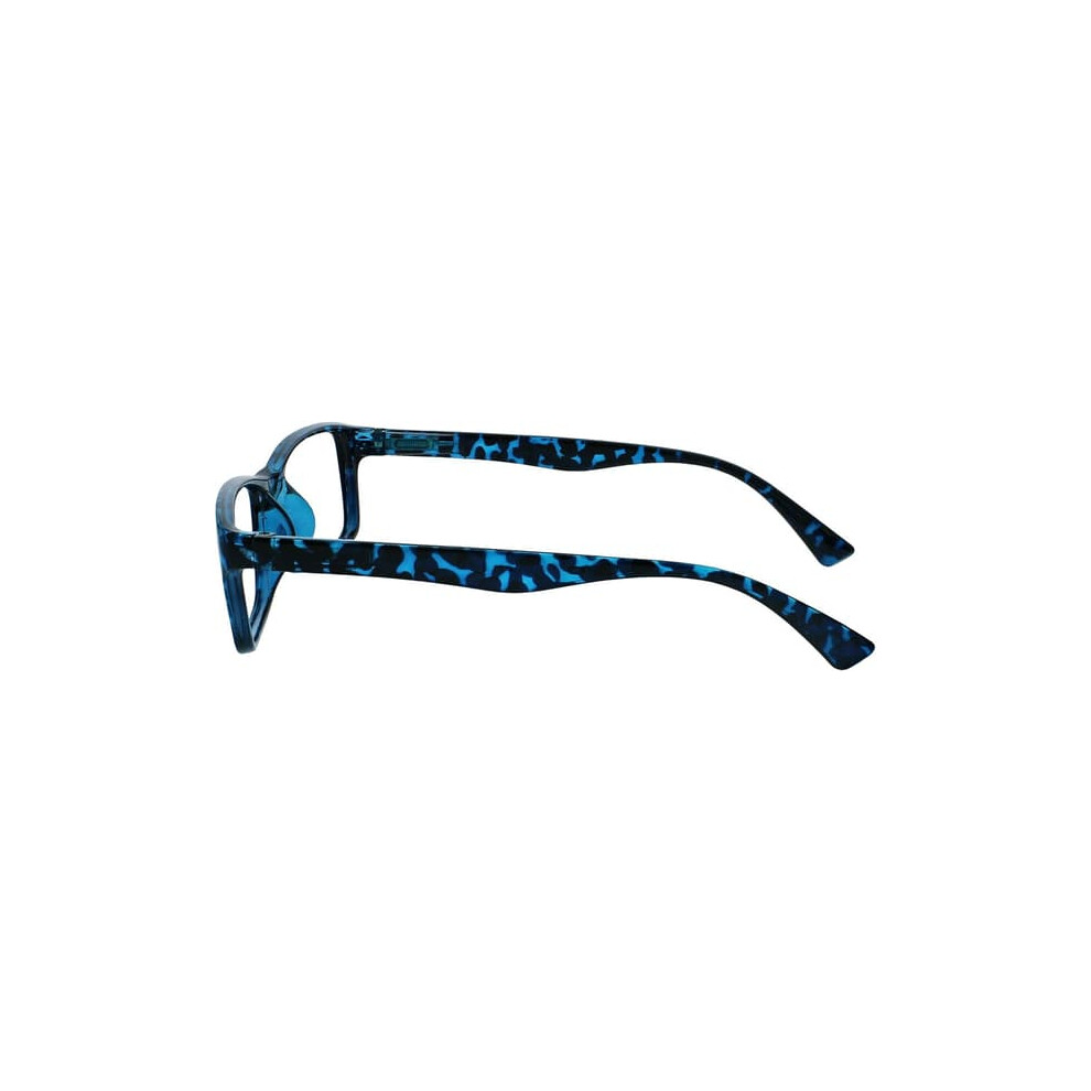 Tortoiseshell Reading Glasses +3.50 Magnification Blue 900223954411
