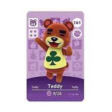 NFC Game Card for Animal Crossing Amiibo 161 Teddy