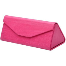 Sunglasses Case Hard Foldable Triangle Protective Case Rose