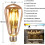 Λαμπτήρας LED E27ST64 4W2200K θερμό λευκό, συσκευασία των 6 4