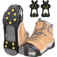 Ice Snow Cleats for Shoes and Boots 10-Stud Anti-Slip