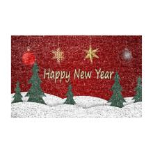 Zerbino con stampa natalizia Bjutir Decorazione Albero di Natale Camion Rosso Zerbino Albero di Natale Camion Rosso Zerbino Buon Natale Tappeto per