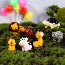 50Pcs Animals Figurines Resin Tiny Animal Miniatures Wild Animal Miniature(Tortoise)
