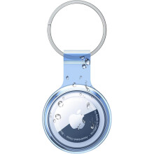 Funda para Airtag compatible con Apple AirTags, resistente al agua, al polvo y a los impactos, de TPU, transparente y suave, multicolor (1 azul).