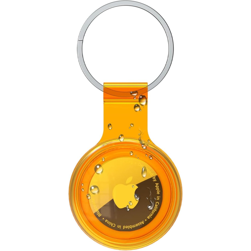 Airtag Holder Keychain Waterproof 360 Case 4-Pack Orange 900223955128