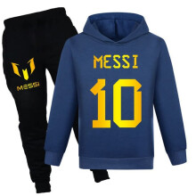 Messi football jersey set navy blue 130cm
